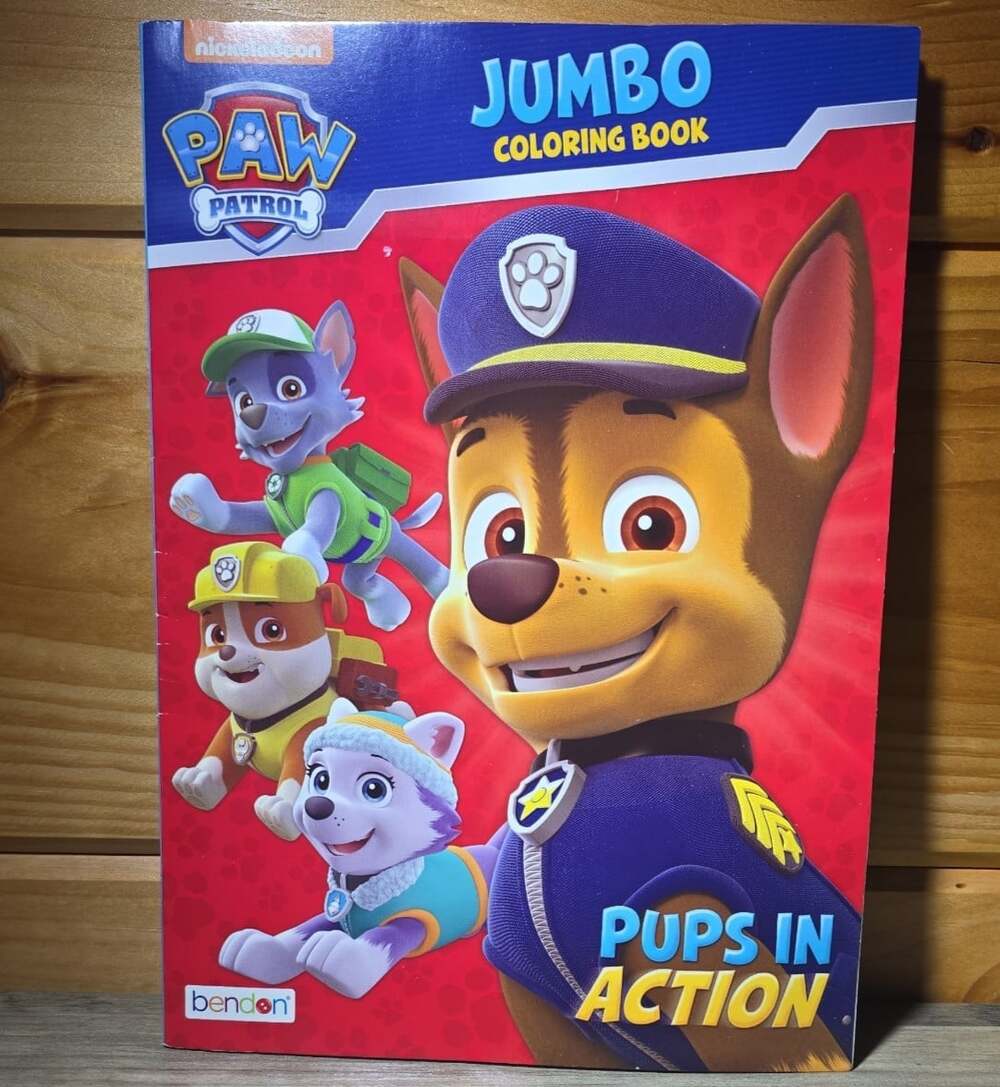 Paw Patrol Jumbo Coloring Book - Pups In Action 96 Coloring Pages